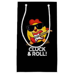Kluck and Roll Funny Chicken Puff Dark BG Kleine Geschenktüte
