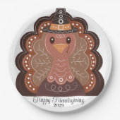 Kluck! Türkei Erntedank & Fußball Pappteller (Vorderseite)