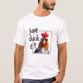 Klucken Sie es einfach an, Spaß-Hühnerpuppe T-Shirt (Vorderseite)