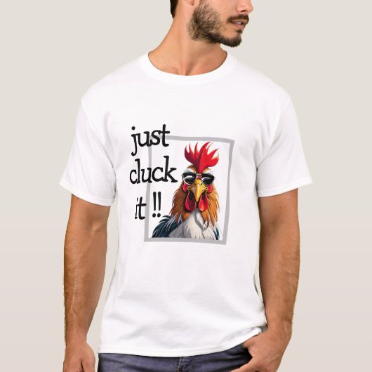 Klucken Sie es einfach an, Spaß-Hühnerpuppe T-Shirt (Vorderseite)