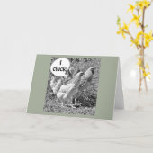 KLUCKING CHICKENS CELEBTRATE "IHR GEGENSEITIGER GE KARTE (Gelbe Blume)