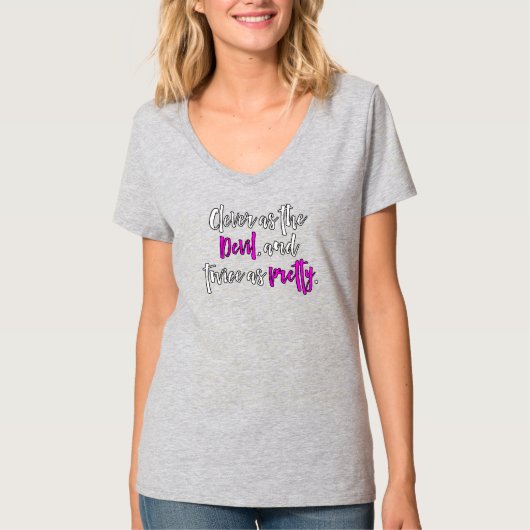 Klug als das Teufel-Shirt T-Shirt (Vorderseite)