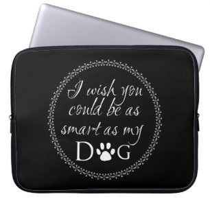 Klug als mein Hund Laptop-Sieb Laptopschutzhülle
