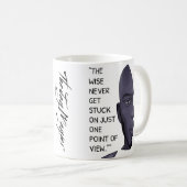 "Klug" Kaffeetasse (VorderseiteRechts)