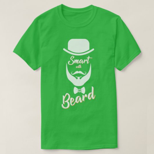 Klug mit Bart T-Shirt (Design vorne)