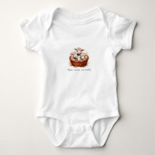 Klug, neugierig und kuschelig - Lamb Baby T-Shirt Strampler
