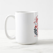 Klug, stark und Hübsch in Rosa Kaffeetasse (Links)