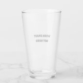 Klug und nicht hart arbeiten glas (Rückseite)