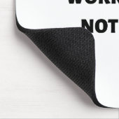 Klug und nicht hart arbeiten mousepad (Ecke)