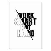 Klug und nicht schwer tischnummer (Rückseite)