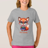 Klug und schlauer Fuchs T-Shirt (Vorderseite)
