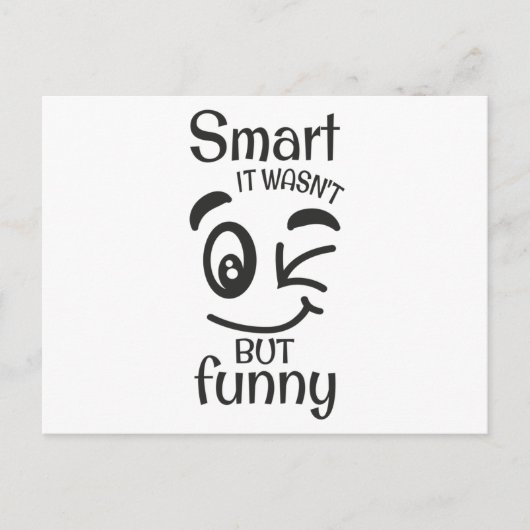 Klug war es nicht nur lustig postkarte (Vorderseite)