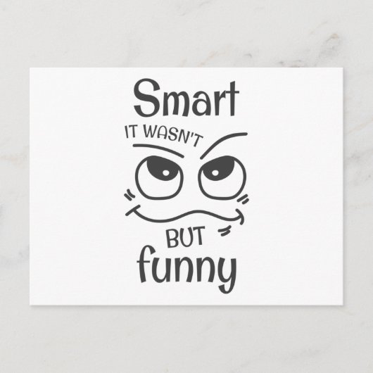 Klug war es nicht nur lustig postkarte (Vorderseite)