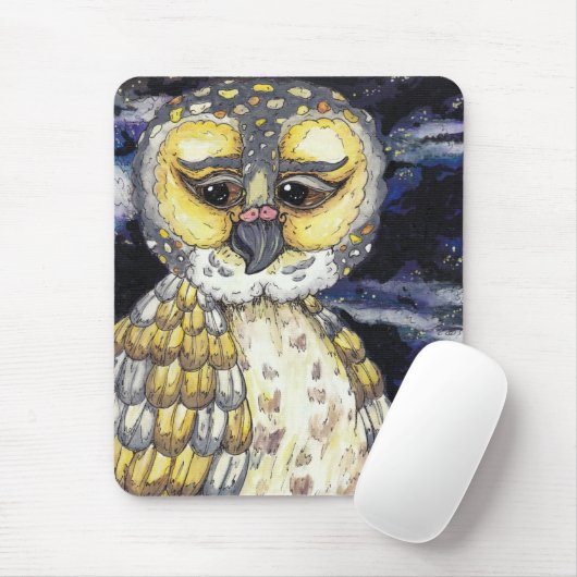 Kluge alte Eule Mousepad (Mit Mouse)