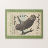 Kluge alte Eule Puzzle (Horizontal)