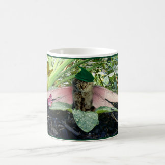 Kluge alte Katzen-Elf-Tasse Kaffeetasse