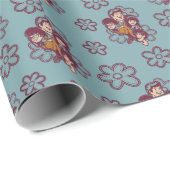 Kluge Blume Scooby-Doo und Gang Geschenkpapier (Rolleneckpunkt)