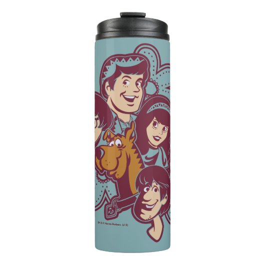 Kluge Blume Scooby-Doo und Gang Thermosbecher (Vorderseite)