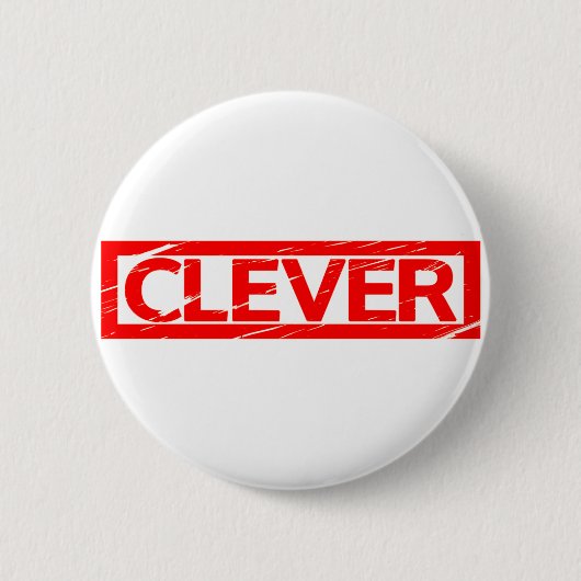 Kluge Briefmarke Button (Vorderseite)