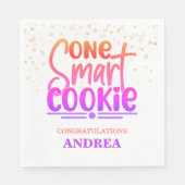 Kluge Cookie-Abschlussfeier Serviette (Vorderseite)