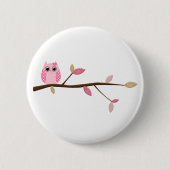 Kluge Eule Button (Vorderseite)