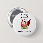 Kluge Eule Button (Vorne & Hinten)