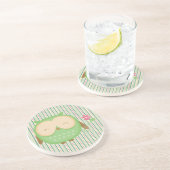 Kluge Eule Getränkeuntersetzer (Seite)