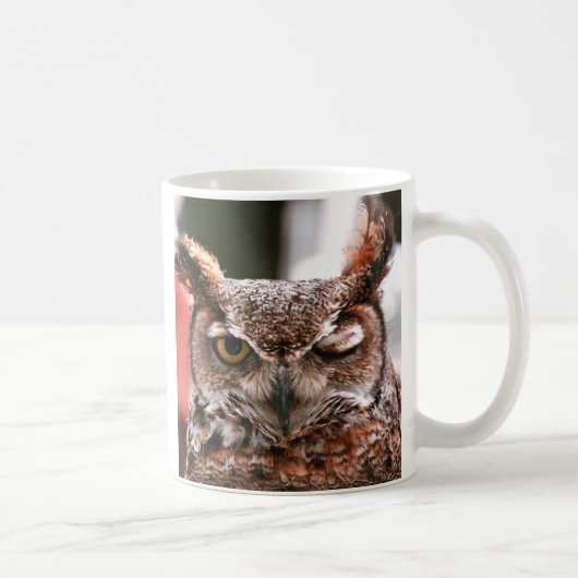 Kluge Eule Kaffeetasse (Rechts)