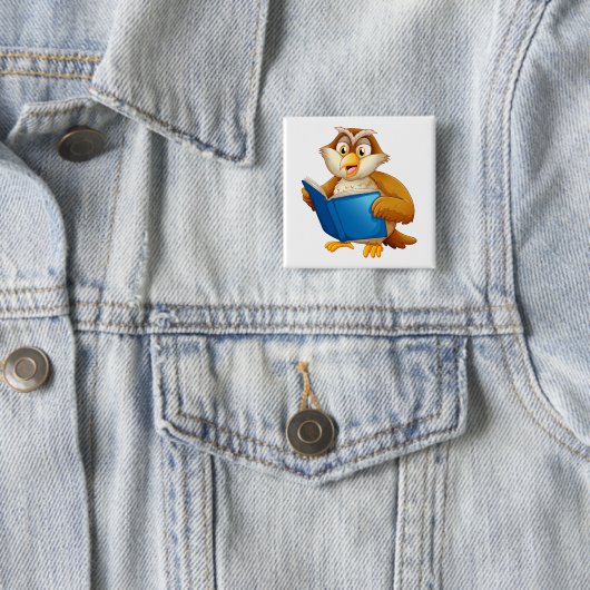 Kluge Eule-Lesebuch Button (Beispiel)