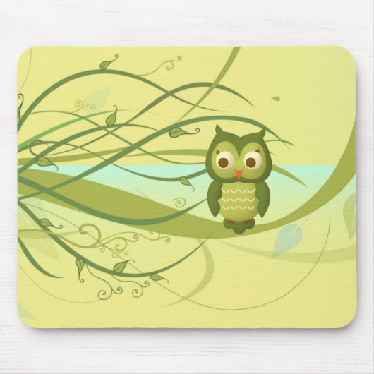 Kluge Eule Mousepad (Vorne)