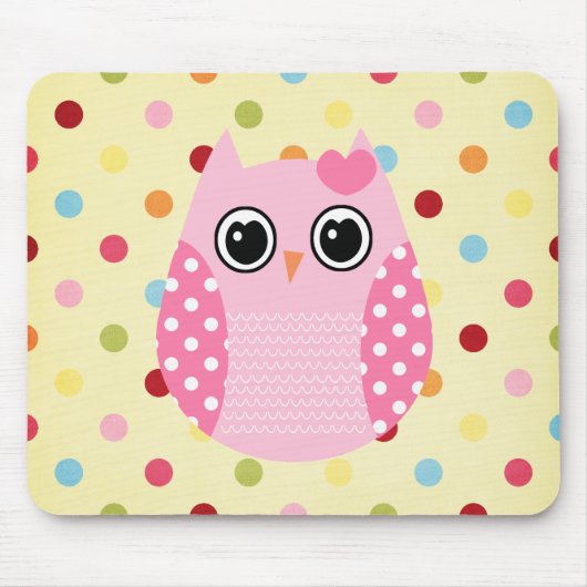 Kluge Eule Mousepad (Vorne)