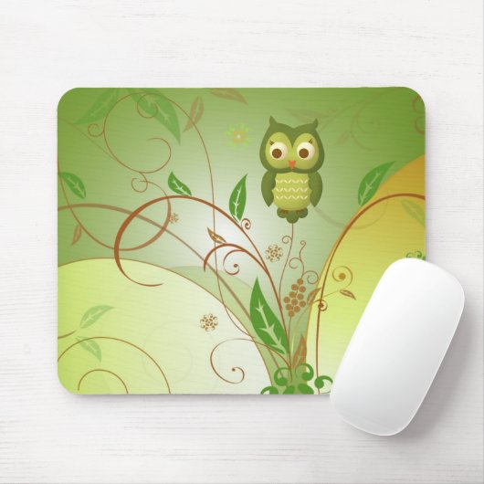 Kluge Eule Mousepad (Mit Mouse)