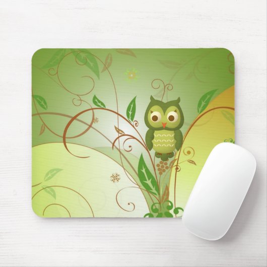 Kluge Eule Mousepad (Mit Mouse)