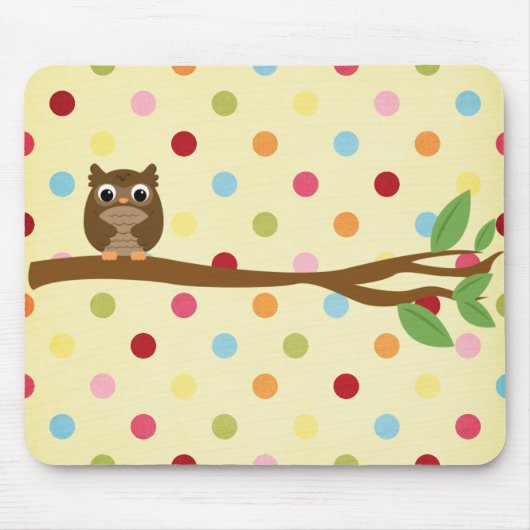 Kluge Eule Mousepad (Vorne)