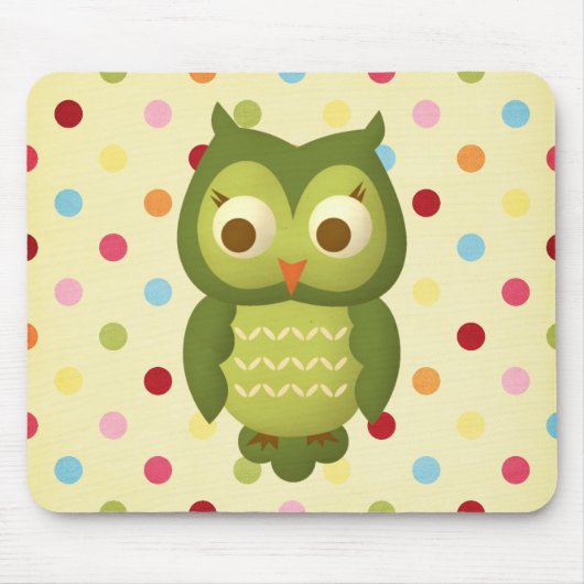 Kluge Eule Mousepad (Vorne)