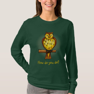 Kluge Eule - T - Shirtschablone T-Shirt