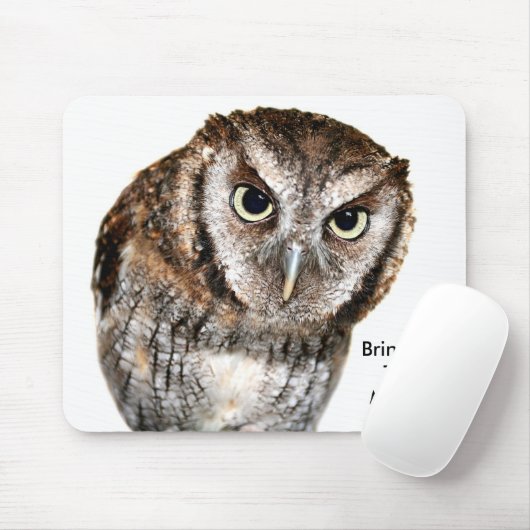 Kluge Eule wartete Mäusespaß Mousepad (Mit Mouse)