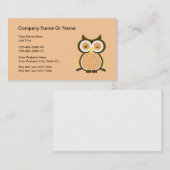 Kluge Eulen-Visitenkarten Visitenkarte (Vorne/Hinten)