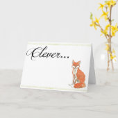 Kluge Fox-Abschluss-Karte Karte (Gelbe Blume)