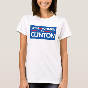 KLUGE FRAUEN FÜR breites Logot-stück CLINTONS T-Shirt