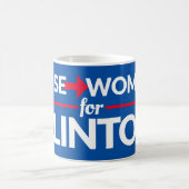 KLUGE FRAUEN FÜR CLINTON 11oz. Tasse (Mittel)