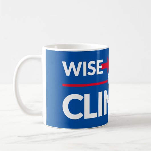 KLUGE FRAUEN FÜR CLINTON 11oz. Tasse (Links)