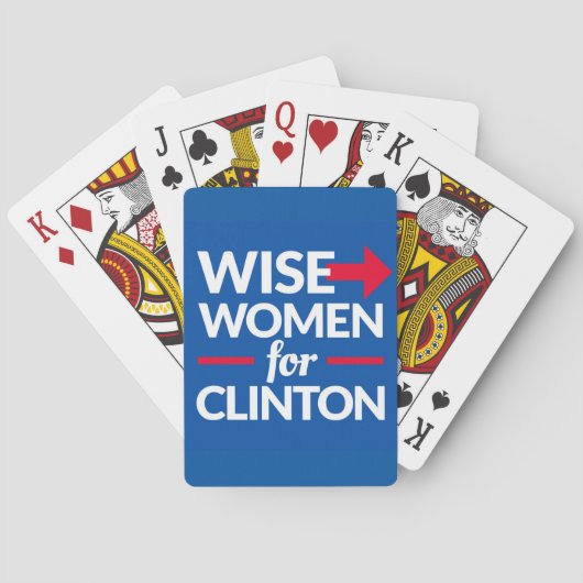 KLUGE FRAUEN FÜR Spielkarten CLINTONS - BEHANDELN (Rückseite)