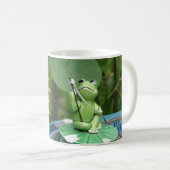 Kluge Frosch-Tasse Kaffeetasse (VorderseiteRechts)