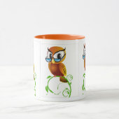 Kluge Gläser der Eule w Tasse (Zentrum)