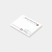 Kluge Katzen-Spaß-Post-Itanmerkungen Post-it Klebezettel (angewinkelt)
