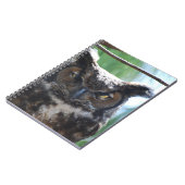 Kluge lange ohrige Eule Notizblock (Linke Seite)