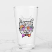 Kluge Miezekatze Kat Glas (Rückseite)