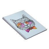 Kluge Miezekatze Kat Notizblock (Rechte Seite)