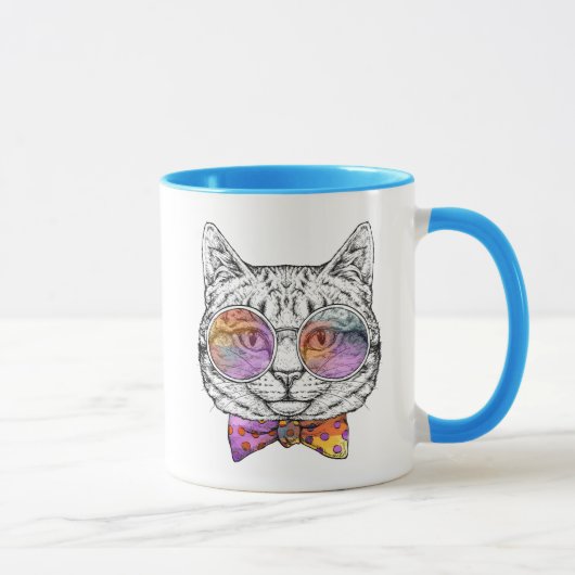 Kluge Miezekatze Kat Tasse (Rechts)